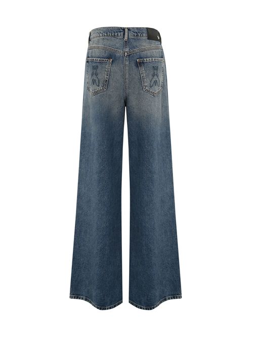 Jeans gamba larga e vita bassa in denim Patrizia Pepe | 1P2116 D109CA64